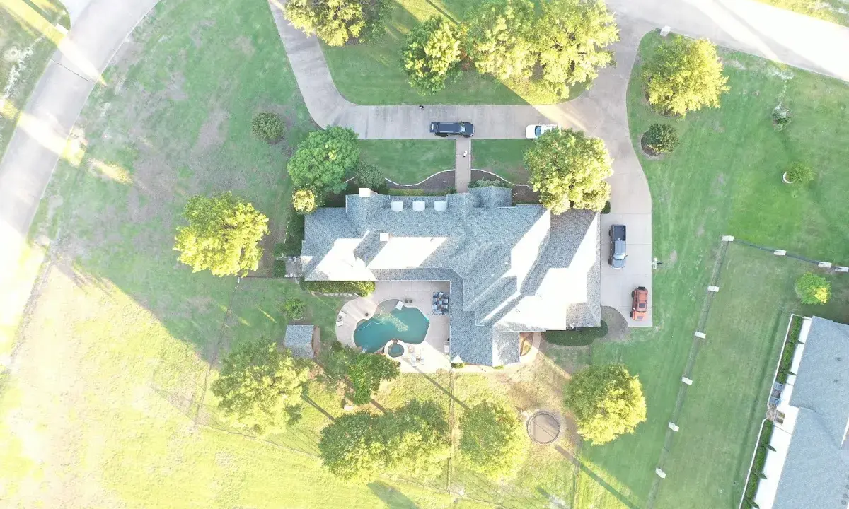 New shingle roof installation on a home in McLendon-Chisholm